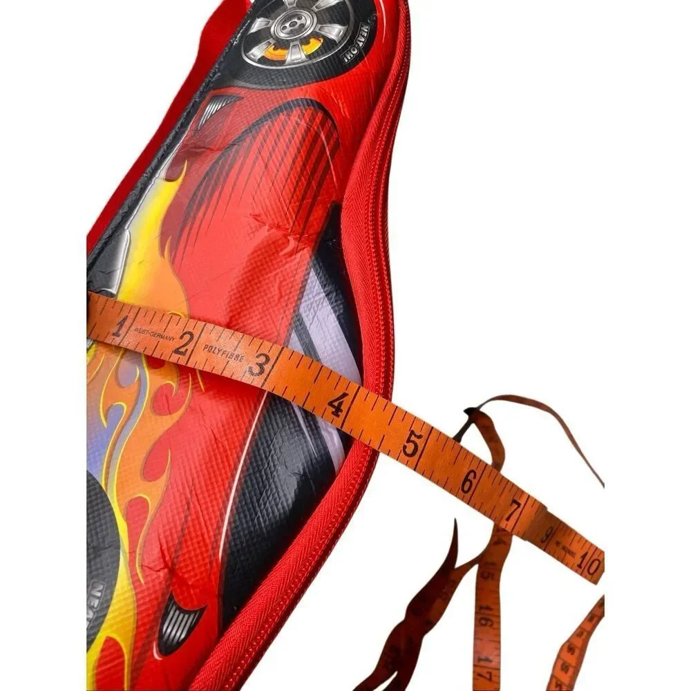 ZipBin Race Car Play Mat Storage Bag Kids Toy Organizer Red Carry Case Boys